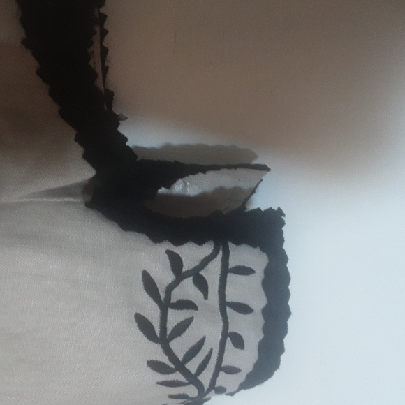 Linea By Louis Dell Olio Linen Embroidered Kimono/Blazer Sz M - Picture 5 of 9